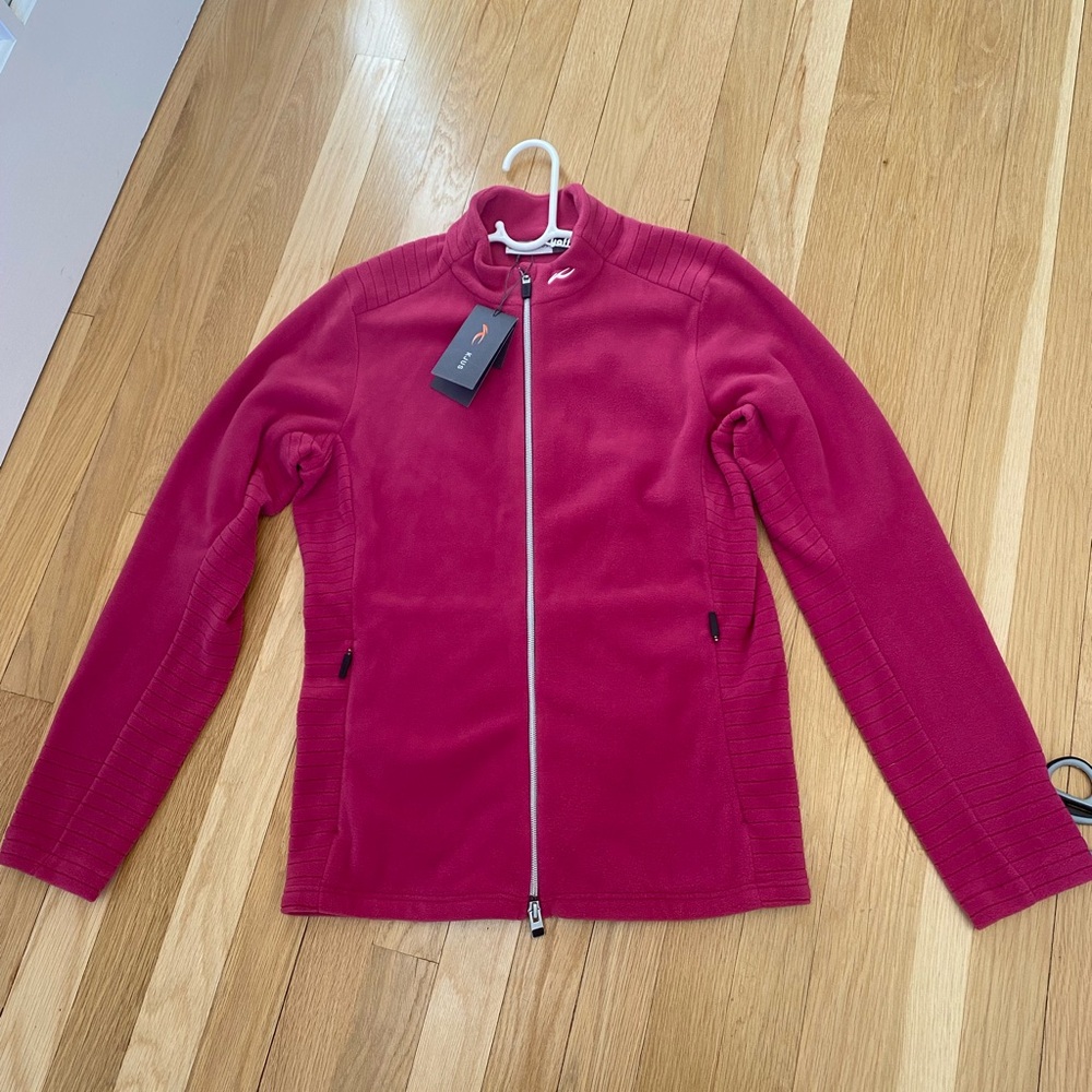 NWT Women’s Fleece Mid-layer Zip-up Jacket EU Size 40 (see measurements)